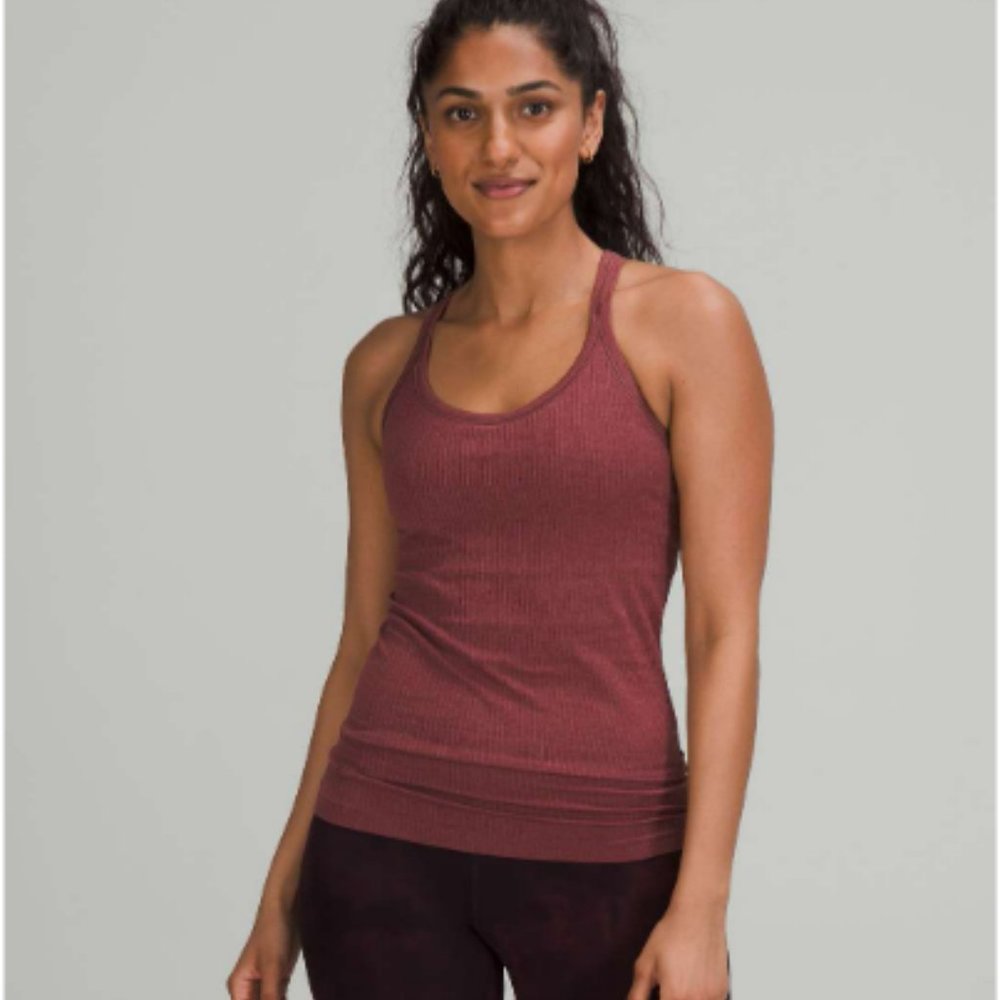 Lululemon Ebb to Street Tank Top Smoky Red